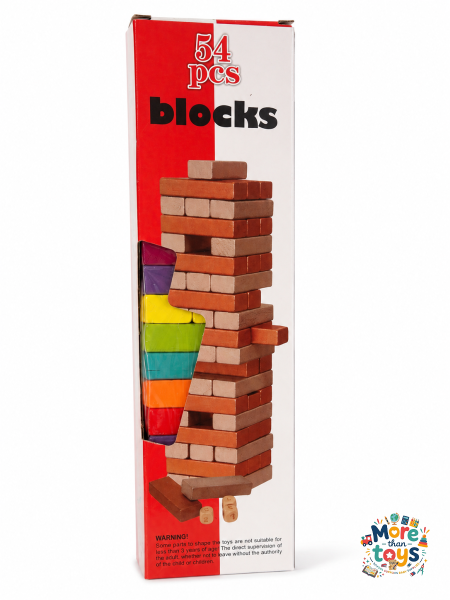 جينغا ألوان حجم الكبير و الوسط والصغير والأرقام حجم كبيربرج خشبي jenga