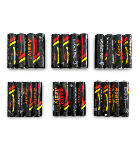بطاريات AAA بطاريات AA ماركه اصلي Asaly